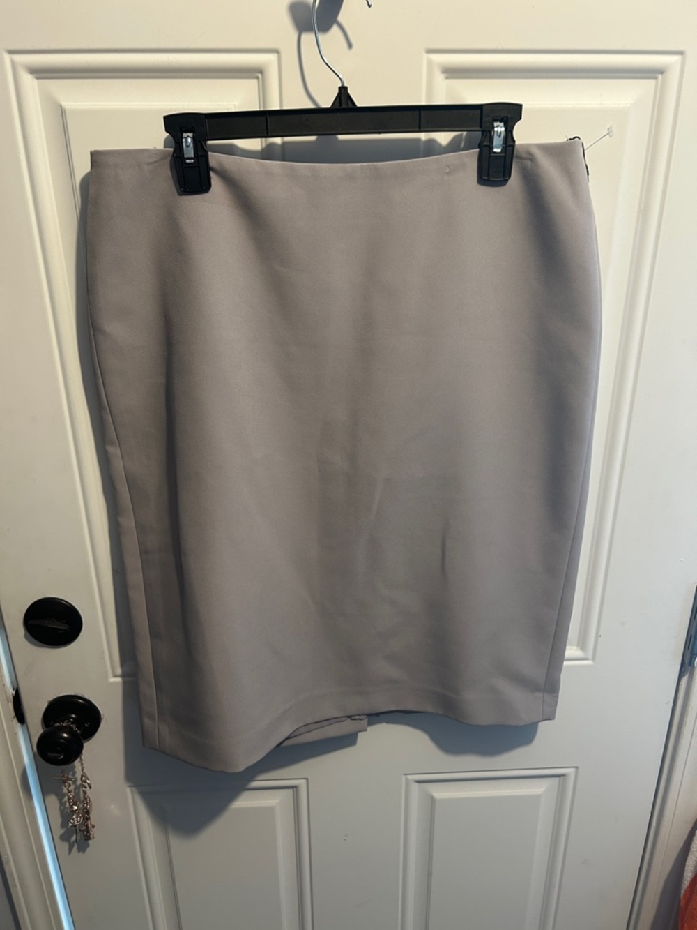Anne Klein Gray Tailored Pencil Skirt